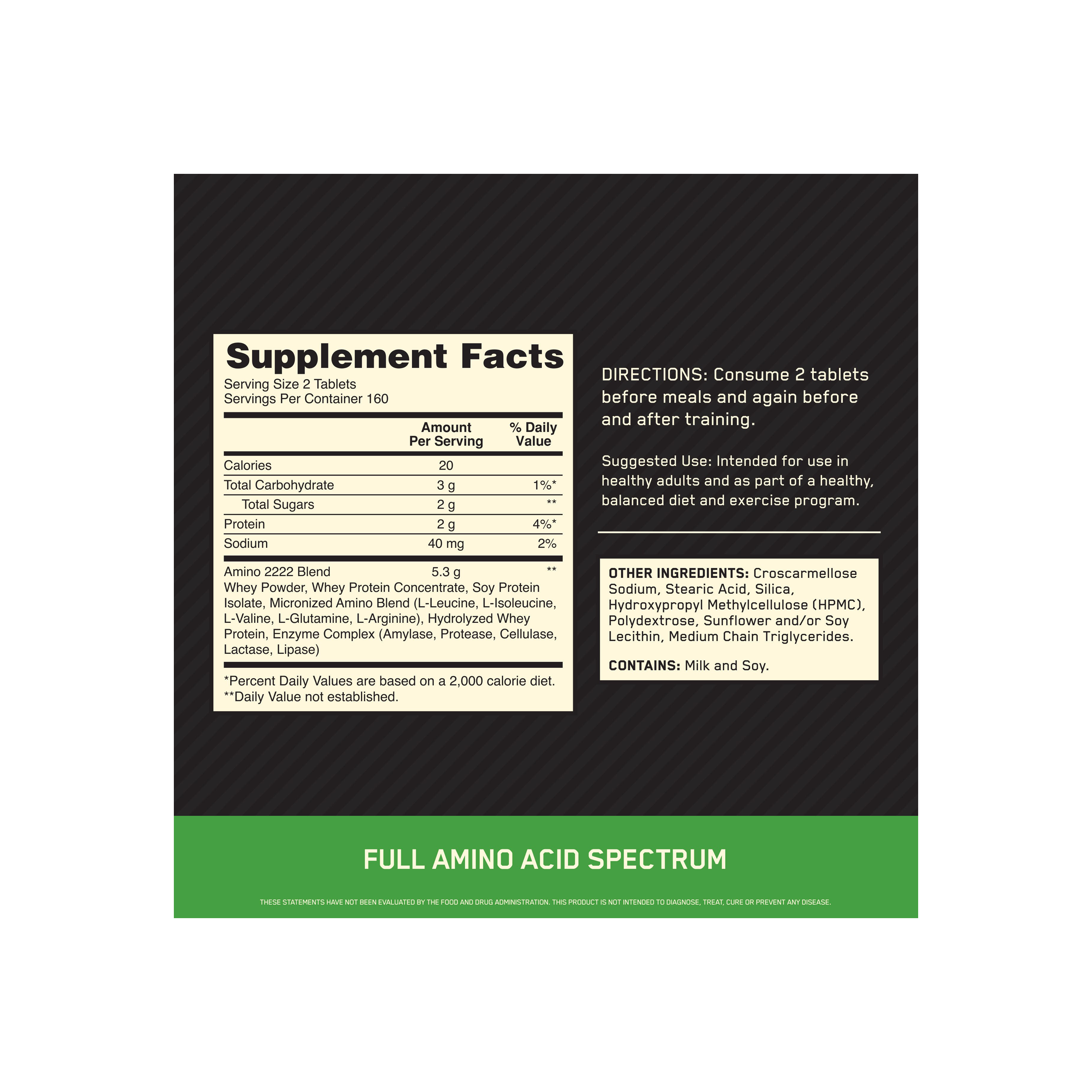 Optimum Nutrition, Superior Amino 2222 - Image 2