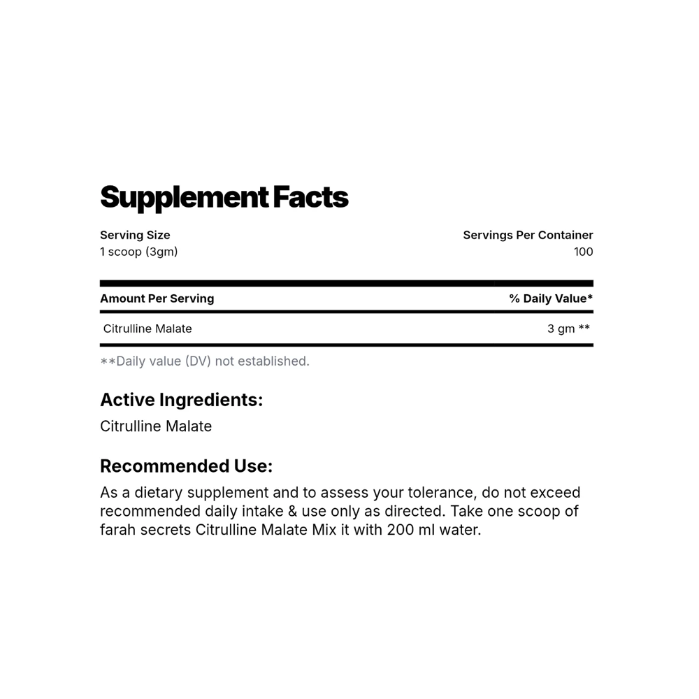 Farah Secrets Citrulline Malate - Image 2