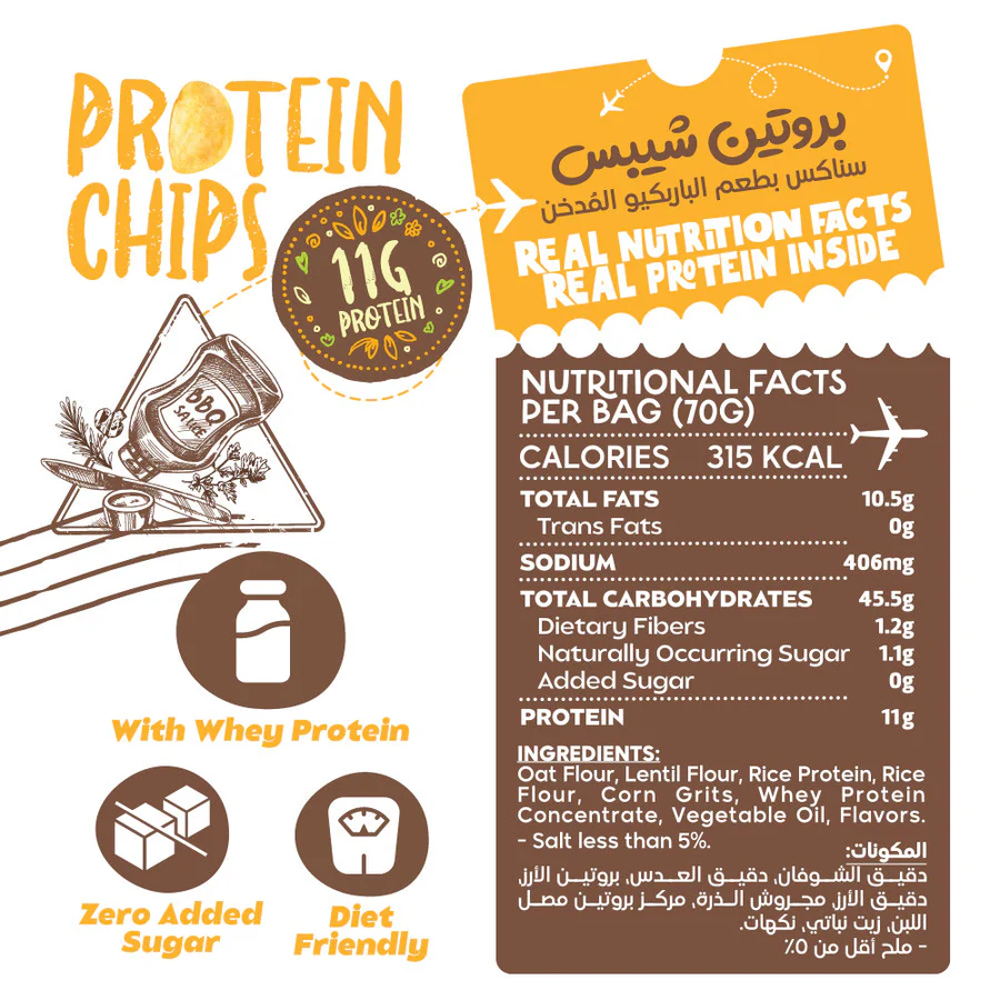 Organic Nation Protein Chips – Smoked BBQ - Image 2