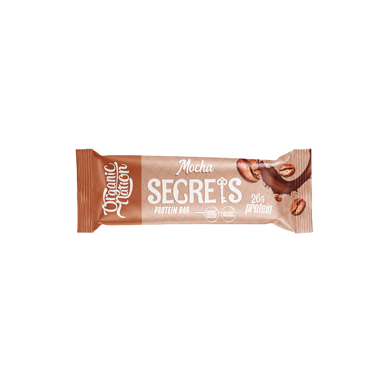 Organic Nation Secrets Protein Bar – Mocha