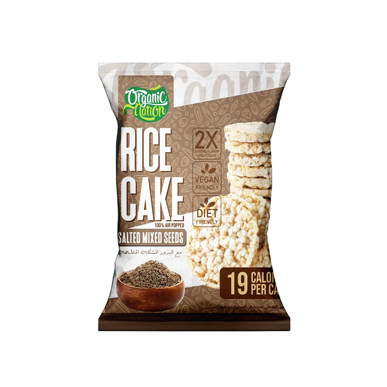 Organic Nation Rice Cake – Salted Mixed Seeds