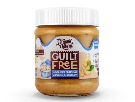 Organic Nation Guilt Free Cashew Spread – Vanilla Birthday Cake