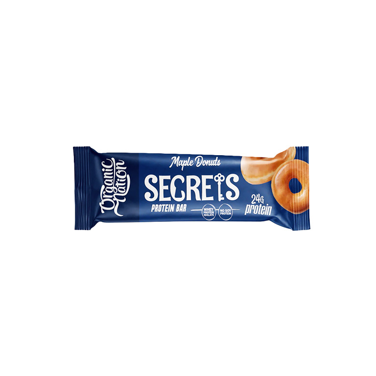 Organic Nation Secrets Protein Bar – Maple Donuts