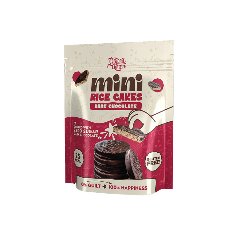 Organic Nation Mini Rice Cakes – Dark Chocolate